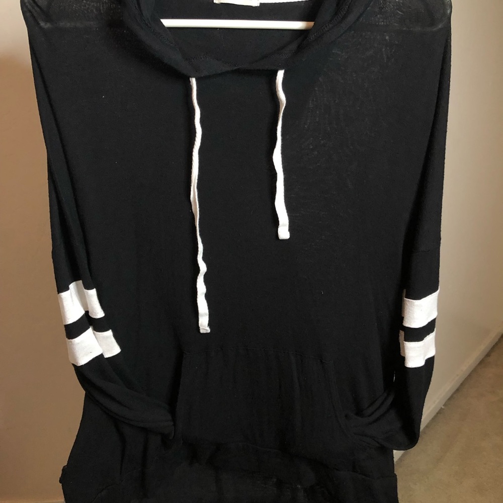 Thin black hoodie